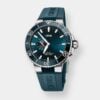 oris aquis small second date – blau 45.5mm edelstahl