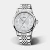 oris classic date – grau 42mm edelstahl