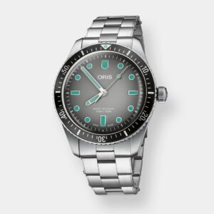 oris divers sixty five glow – grau 40mm edelstahl