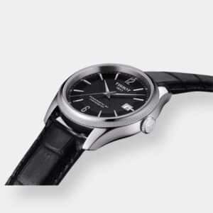 tissot ballade automatik – schwarz 41mm leder cosc