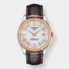 tissot ballade automatik – silber 41mm braun leder