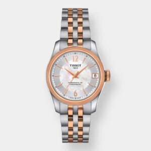 tissot ballade lady automatik – perlmutt 32mm rosé bicolor