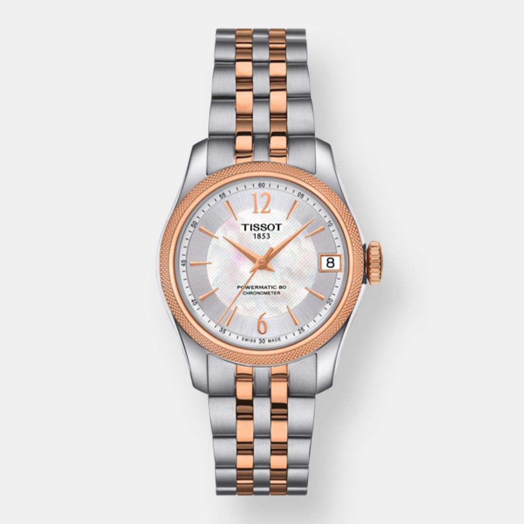tissot ballade lady automatik – perlmutt 32mm rosé bicolor