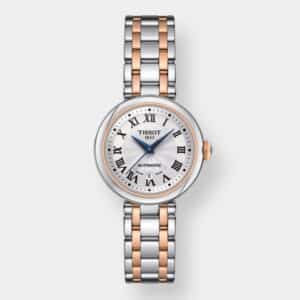 tissot bellissima small lady automatic – silber bicolor 29mm