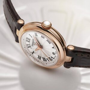 tissot bellissima small lady quarz – rosé 26mm leder