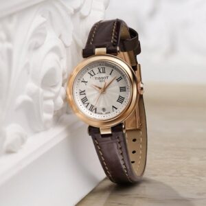 tissot bellissima small lady quarz – rosé 26mm leder