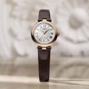 tissot bellissima small lady quarz – rosé 26mm leder