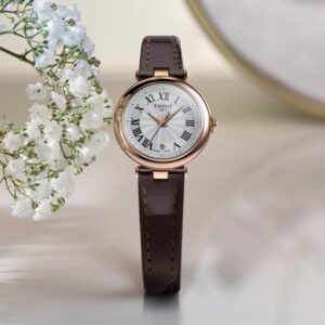 tissot bellissima small lady quarz – rosé 26mm leder
