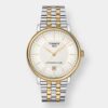 tissot carson powermatic 80 bicolor 40mm edelstahl