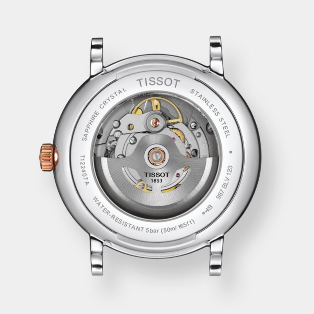 tissot carson powermatic 80 – bicolor 40mm edelstahl