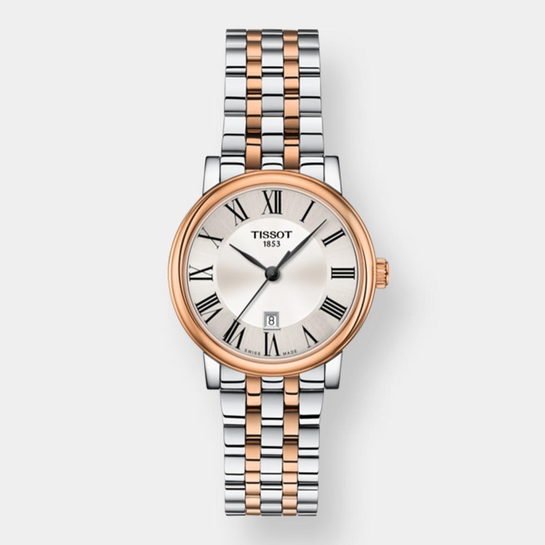 tissot carson premium lady quarz – bicolor 30 mm edelstahl