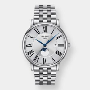 tissot carson premium moonphase quarz – silber 40mm