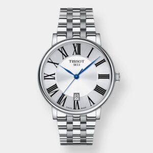 tissot carson premium quarz silber 40mm edelstahl