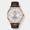 tissot chemin des tourelles gmt – silber 42mm rosé pvd