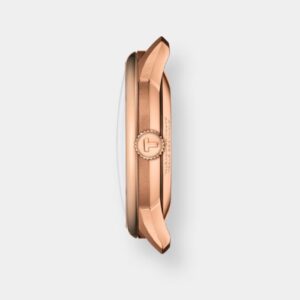 tissot chemin des tourelles powermatic 80 rosé 39mm leder