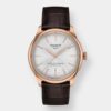 tissot chemin des tourelles powermatic 80 rosé 39mm leder