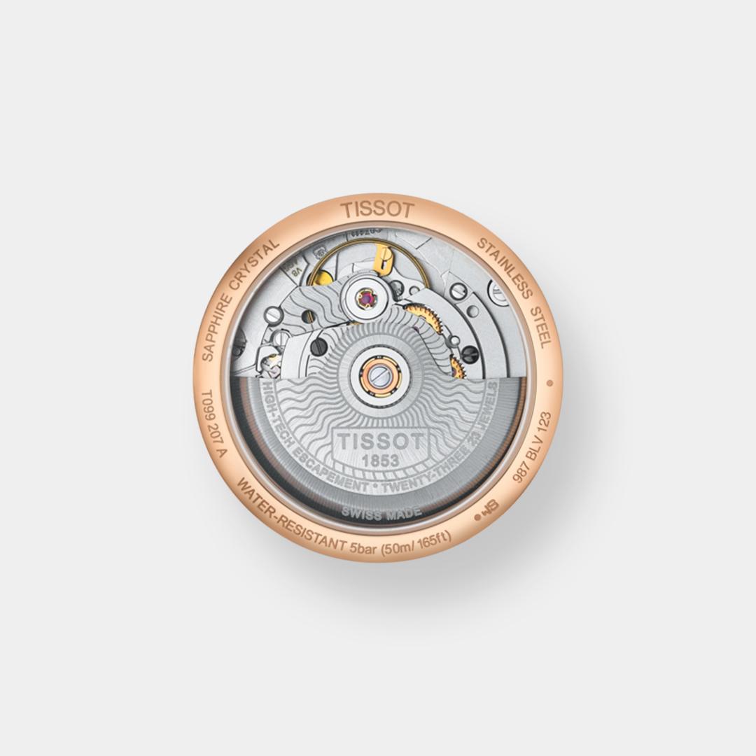 tissot chemin tourelles lady automatik 32mm roségold