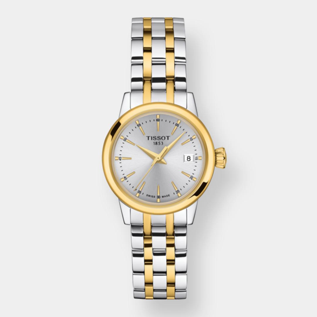 tissot classic dream lady quarz bicolor 28mm edelstahl