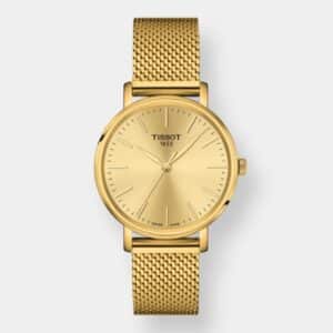 tissot everytime lady quarz – gold 34mm edelstahl