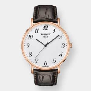 tissot everytime large quarz roségold 42mm leder