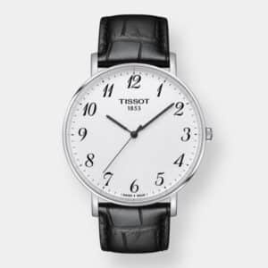 tissot everytime large quarz silber 42mm leder