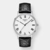 tissot everytime quarz – silber 38mm edelstahl leder