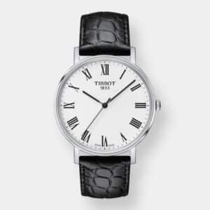 tissot everytime quarz – silber 38mm edelstahl leder