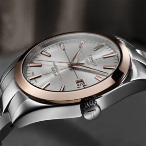 tissot gentleman powermatic 80 – silber gold 40mm edelstahl