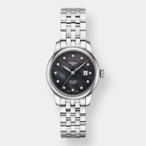 tissot le locle automatic lady – schwarz 29mm diamanten
