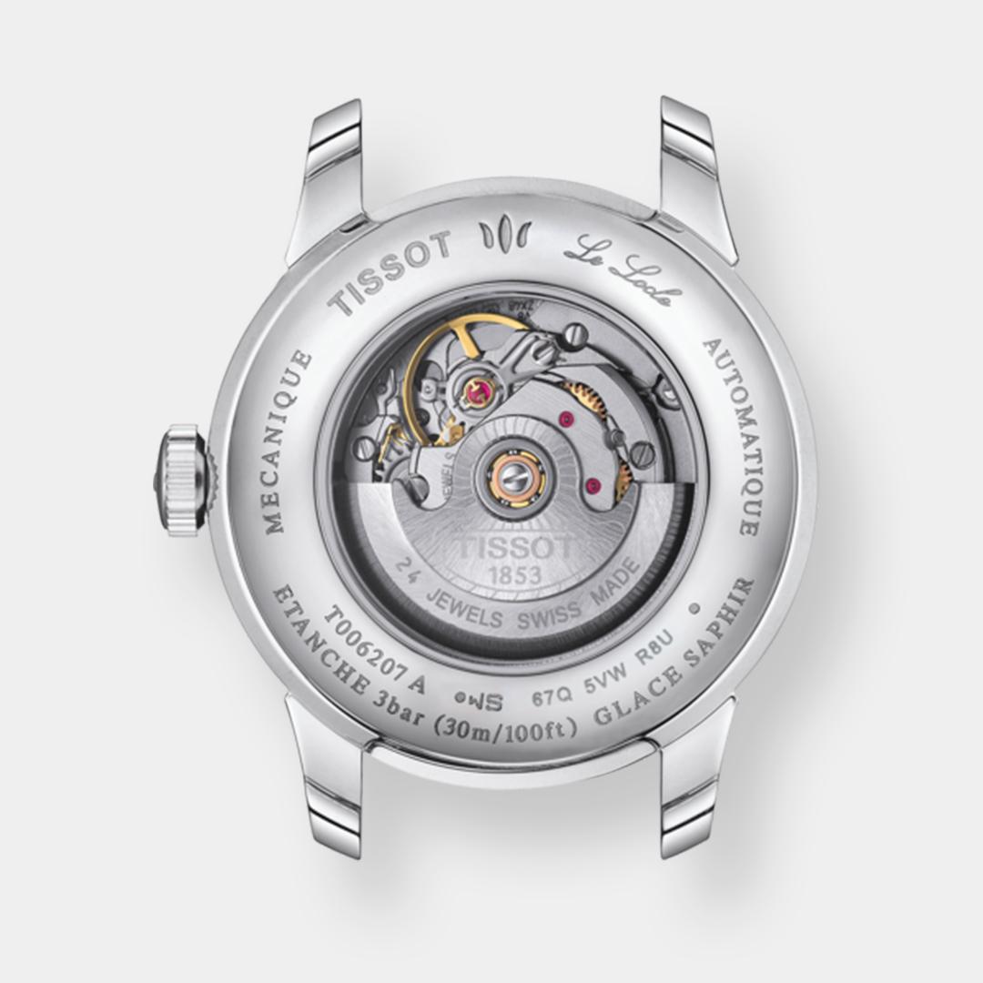 tissot le locle automatic lady – schwarz 29mm diamanten