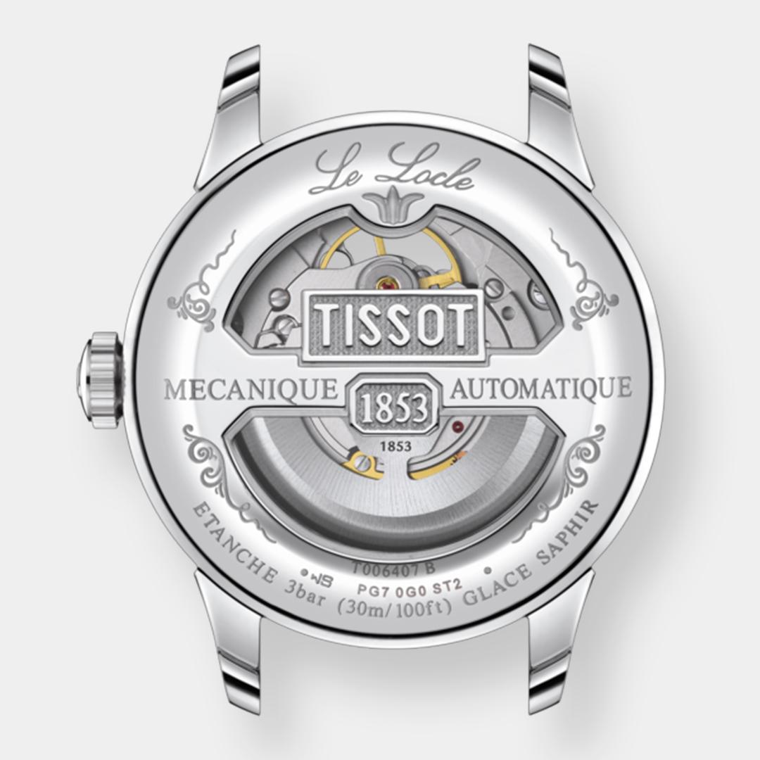 tissot le locle automatik – silber 39mm edelstahl