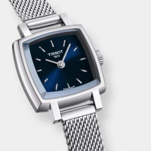 tissot lovely square quarz – blau 20mm edelstahl