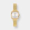 tissot lovely square – silber 20 mm gelbgold pvd