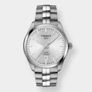 tissot pr 100 titanium quarz – silber 39 mm titan