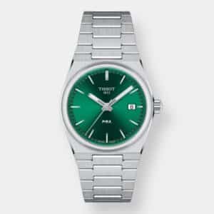 tissot prx 35 quarz – grün 35mm edelstahl