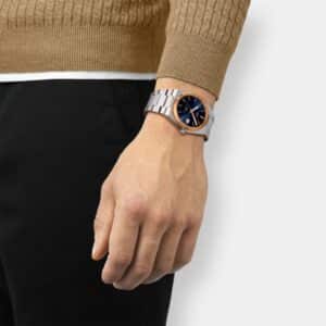 tissot prx 40 205 powermatic 80 – 40mm 18k roségold & blau