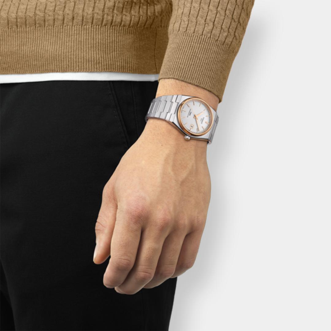 tissot prx 40 205 powermatic 80 – silber 40mm edelstahl