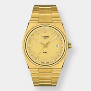 tissot prx 40 205 quarz – gold 40mm edelstahl