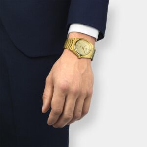 tissot prx 40 205 quarz – gold 40mm edelstahl