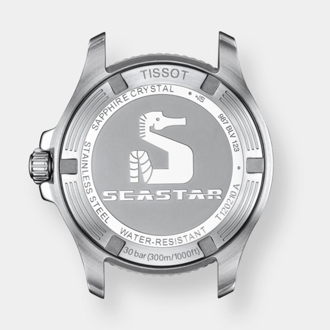 tissot seastar 1000 damen quarz – blau 36mm edelstahl