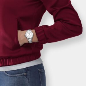 tissot seastar 1000 damen quarz – weiß 36mm stahl & leder