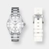 tissot seastar 1000 damen quarz – weiß 36mm stahl & leder
