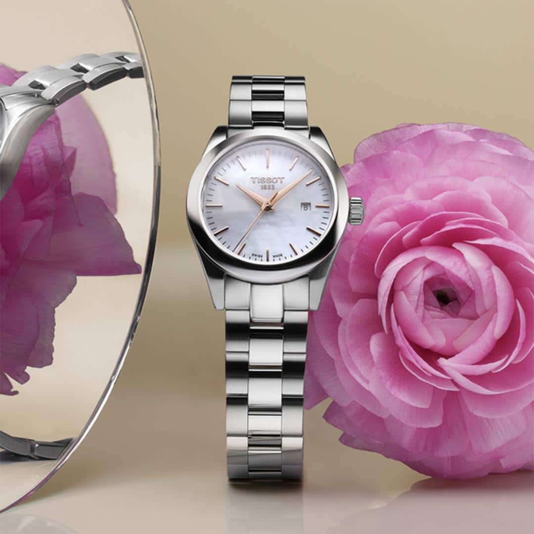 tissot t my lady quarz set – perlmutt 29 mm edelstahl