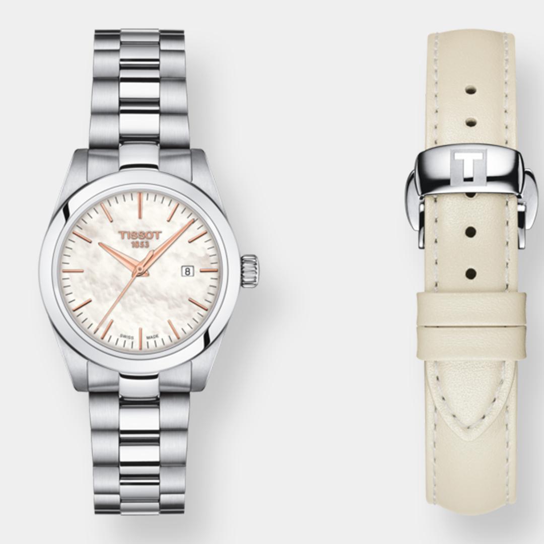 tissot t my lady quarz set – perlmutt 29 mm edelstahl
