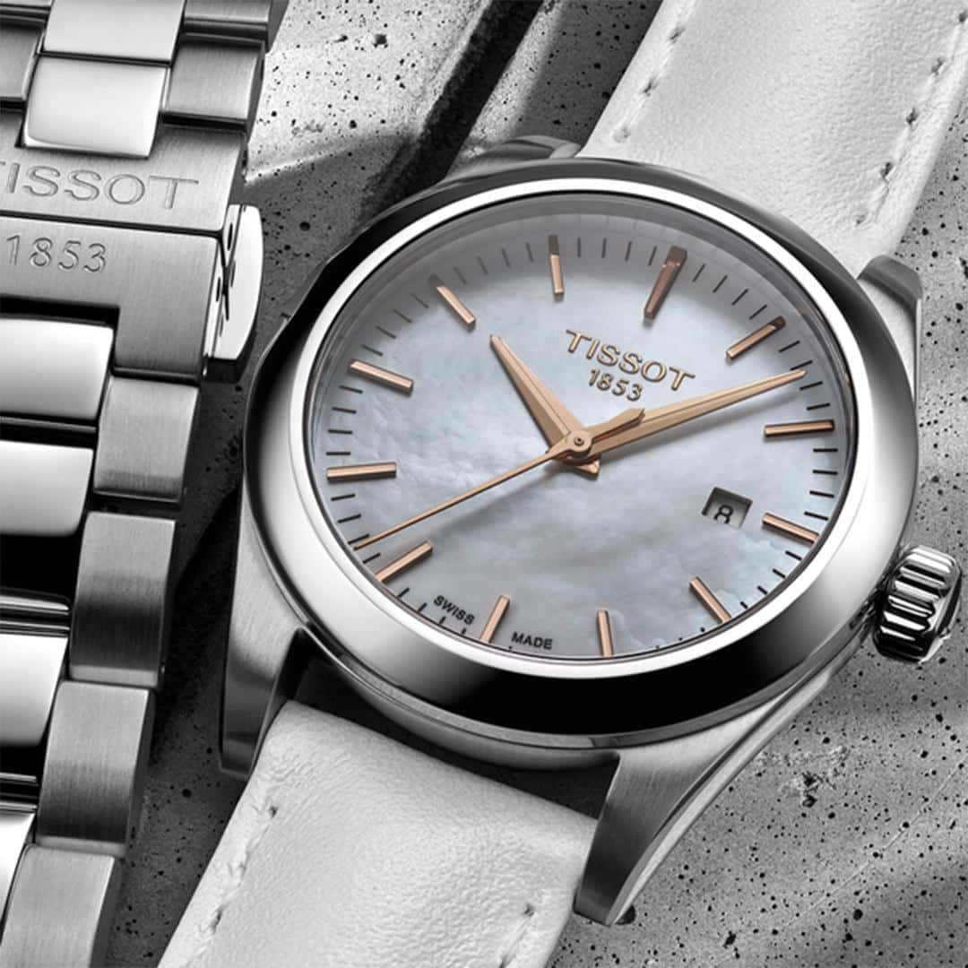tissot t my lady quarz set – perlmutt 29 mm edelstahl