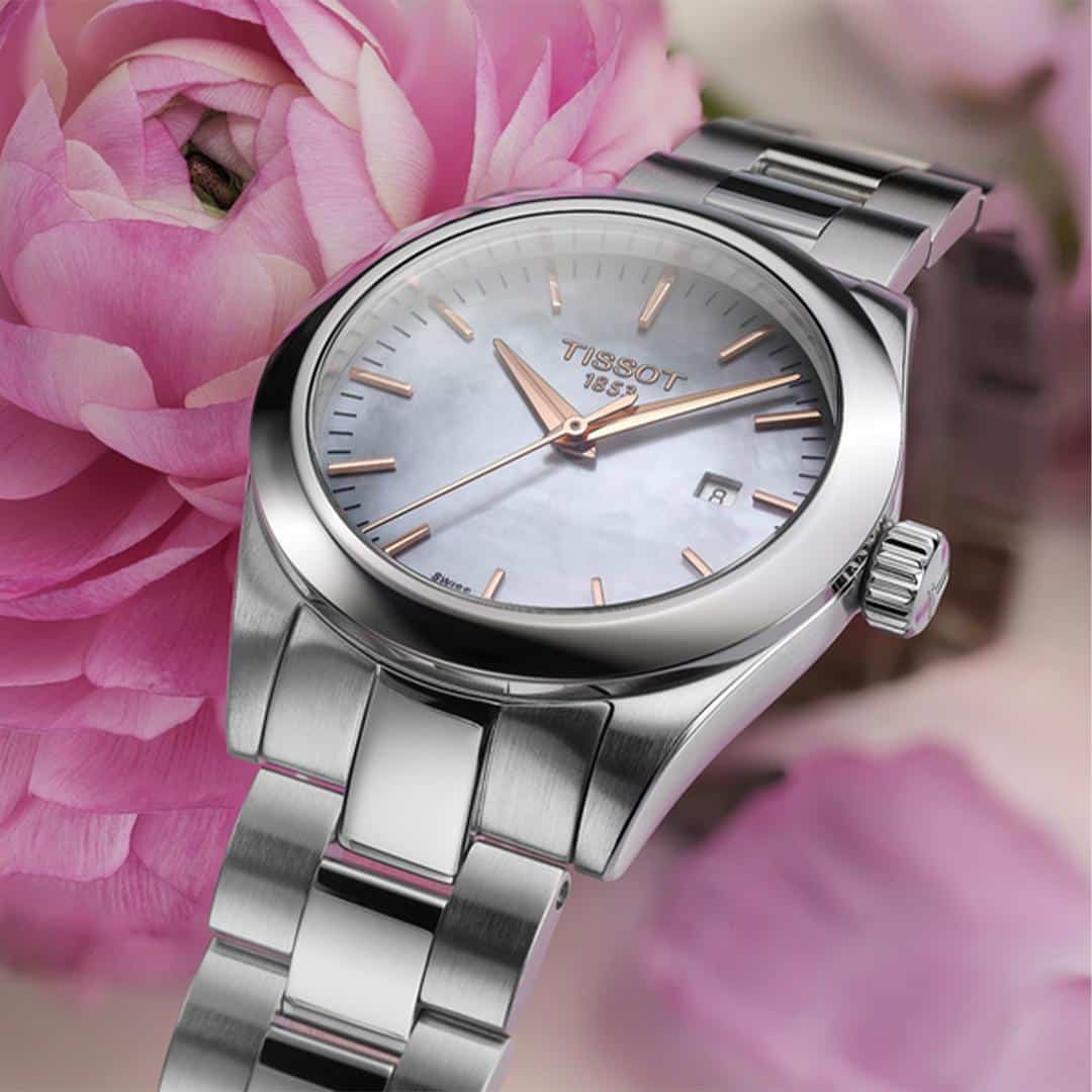tissot t my lady quarz set – perlmutt 29 mm edelstahl