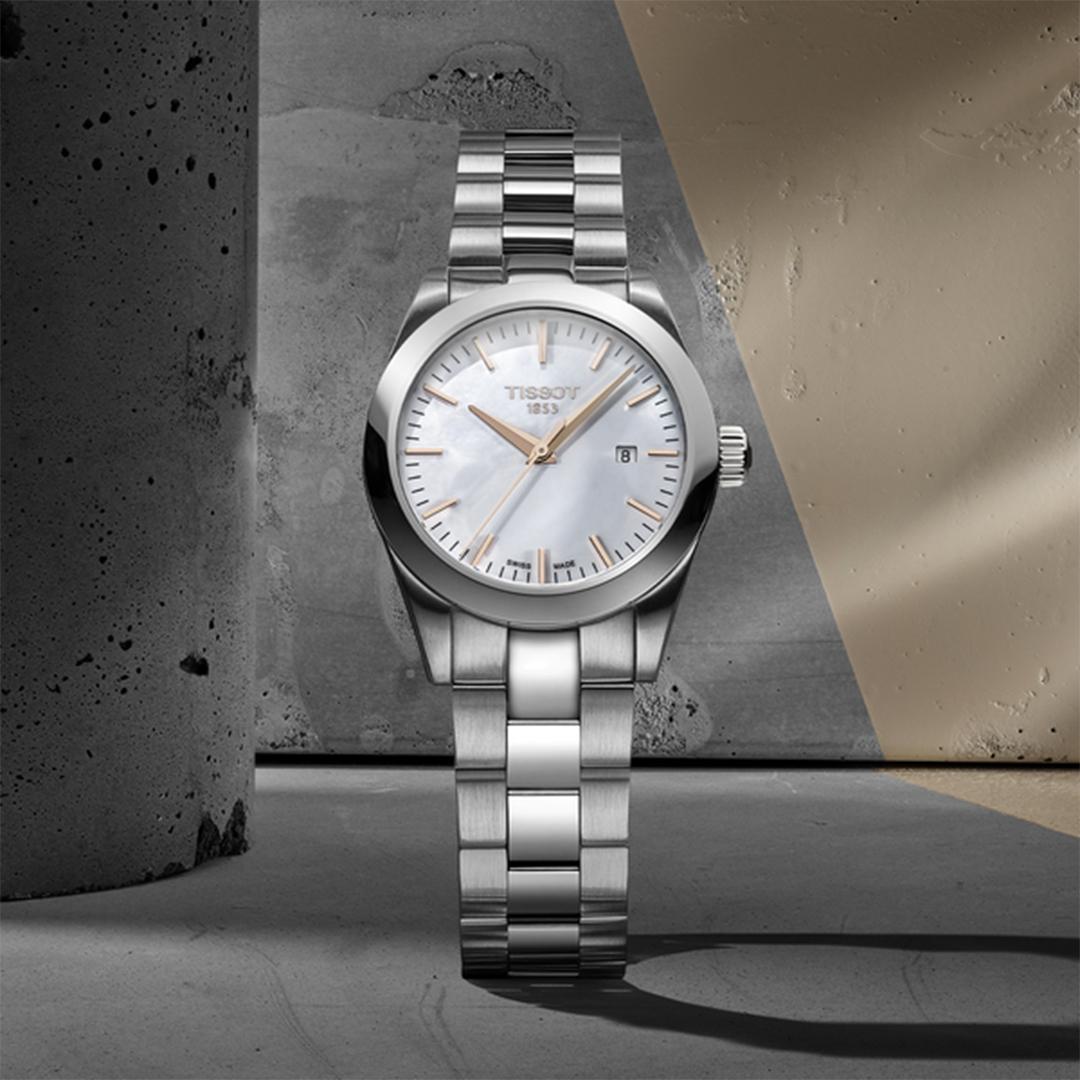 tissot t my lady quarz set – perlmutt 29 mm edelstahl