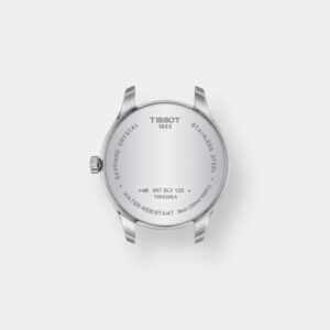 tissot tradition 5.5 lady quarz – silber 31mm leder braun