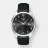tissot tradition quarz – schwarz 42mm edelstahl leder