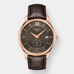 tissot tradition small second automatik – 40mm leder